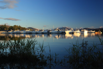 Boats in Duck Bay Marina